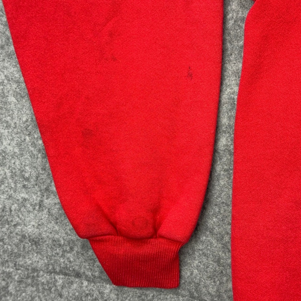 VTG Chicago Bulls Sweatshirt Mens Large Red Graphic Fleece Crewneck NBA 90s - Picture 6 of 13